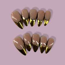 Load image into Gallery viewer, Gold Chrome Tips